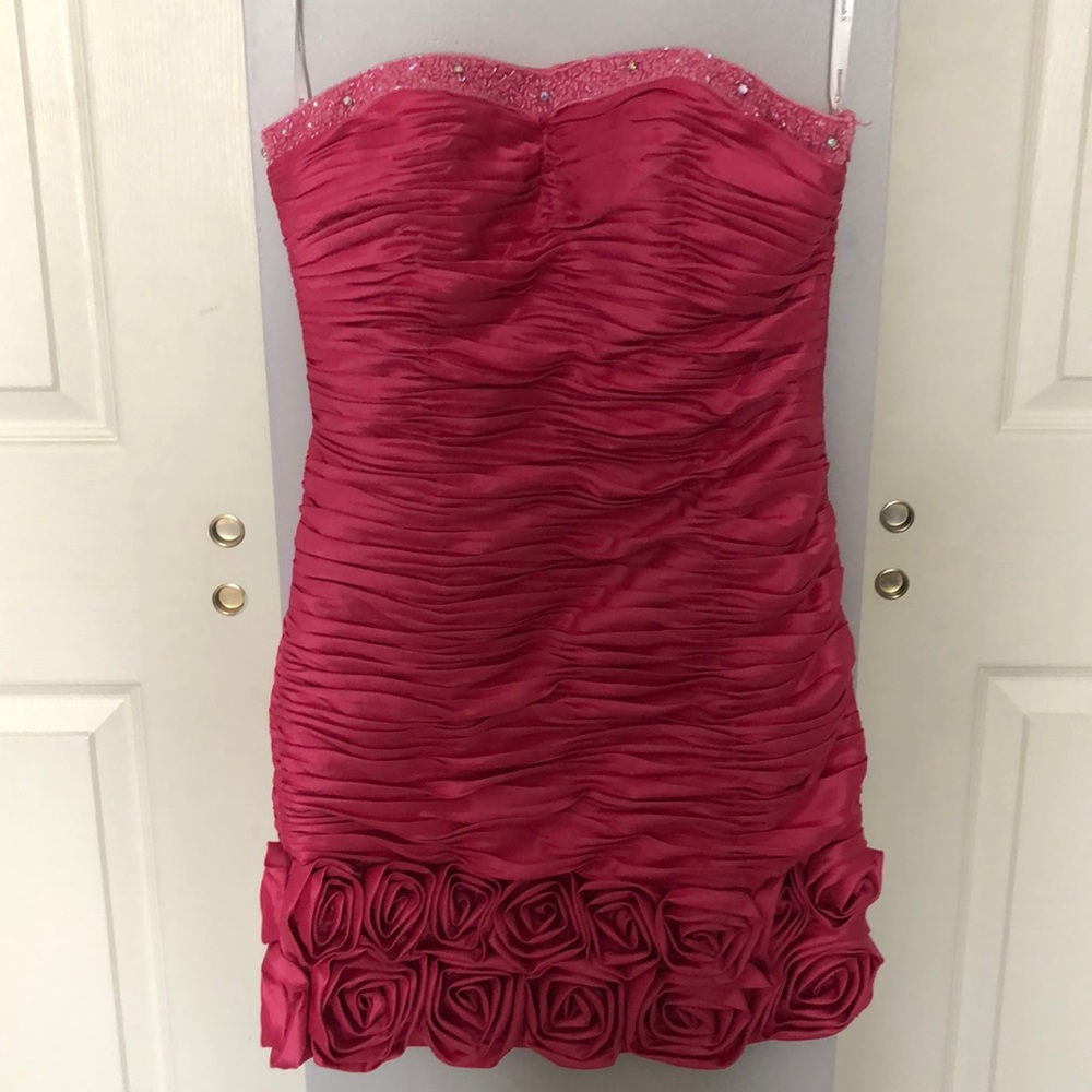 Hannah S pink homecoming/prom dress